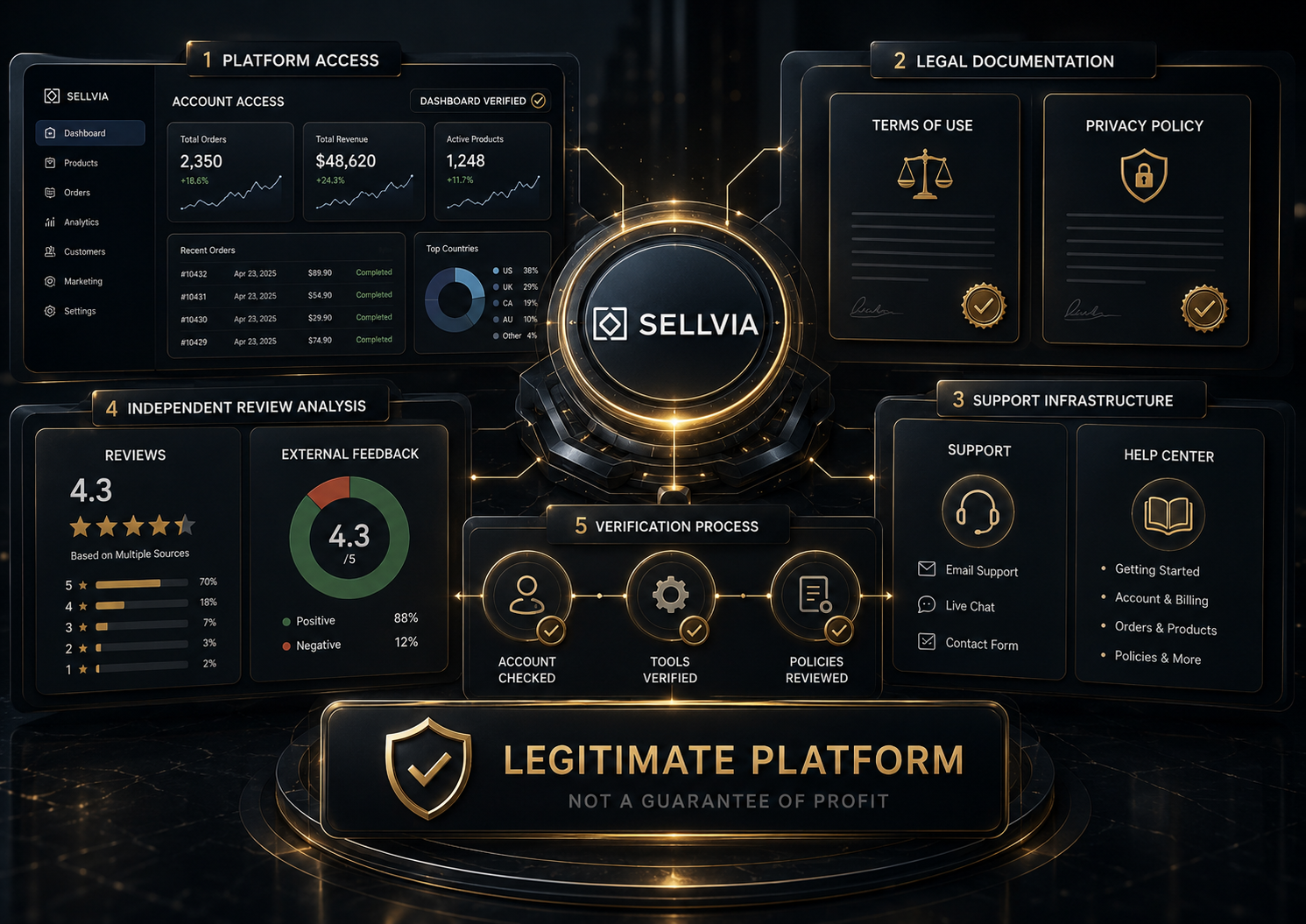 Sellvia Financial Risks: Costs, Cash Flow, Risk Reserve and Payout Exposure
