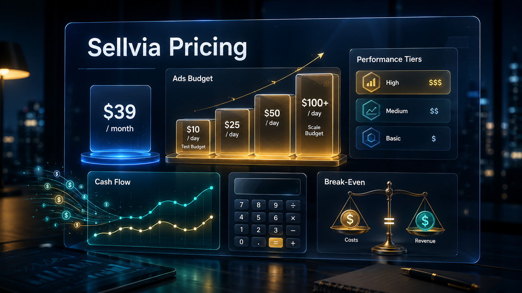 Sellvia Pricing Explained: Real Monthly Costs, Ads Budget, Fees, and Break-Even Math